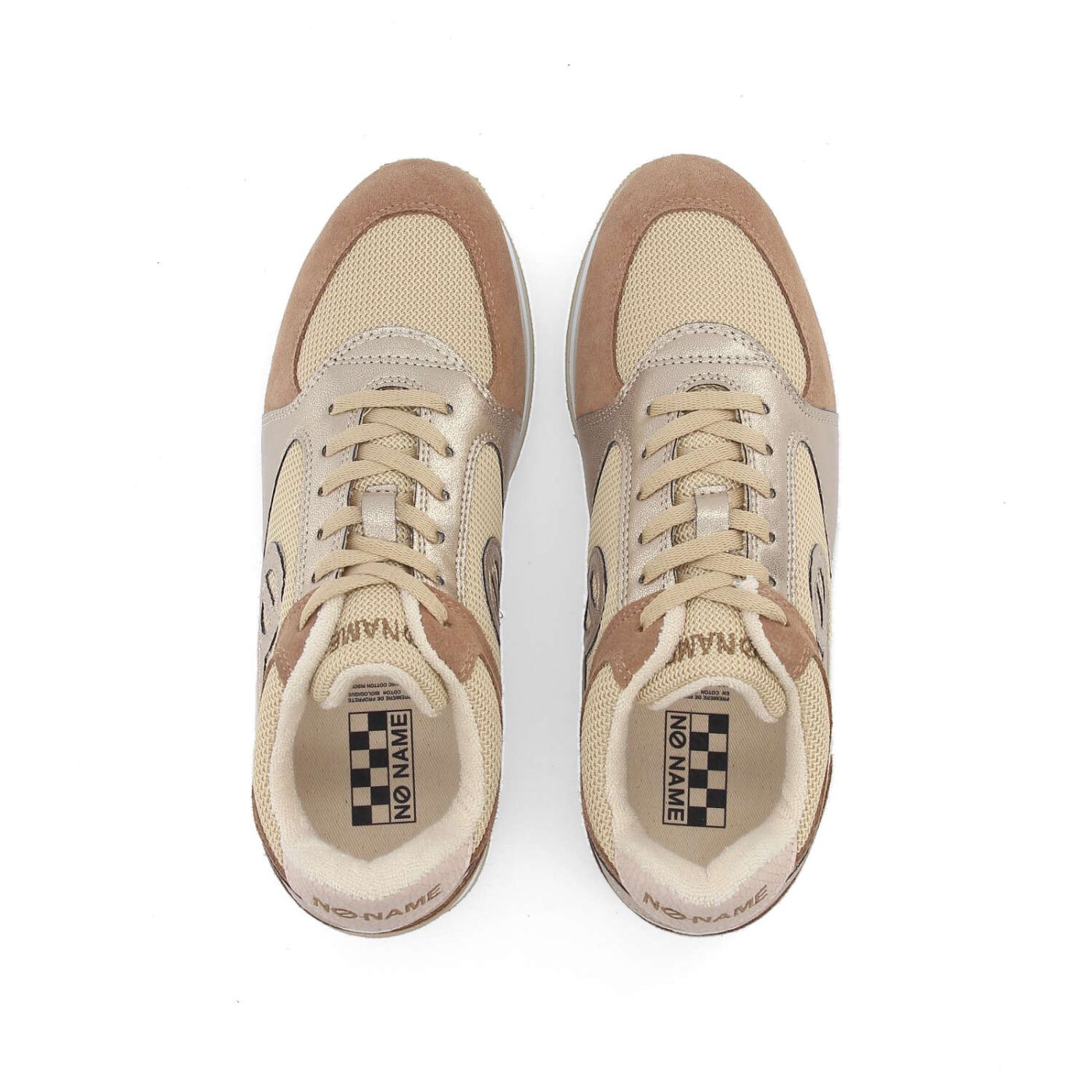 PARKO JOGGER W - KNIT/SUEDE/GLOW - BEIGE/NOISETTE/OR